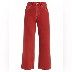 Veronica Beard Taylor Wide-Leg Crop Jeans Womens Size 30